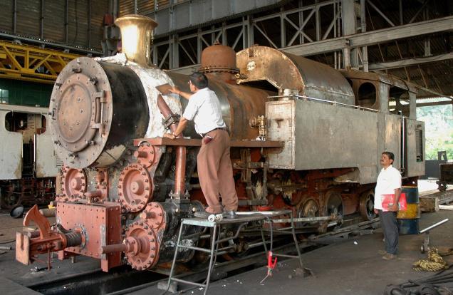 Indian steam locomotive